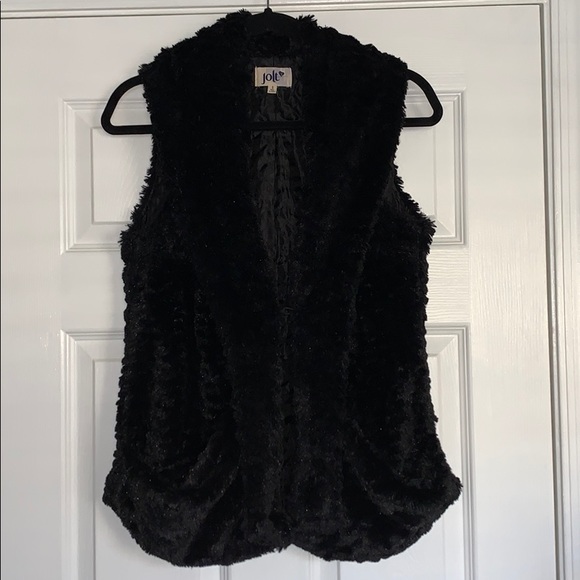 JOLT Nordstrom Faux Fur Clasp Vest w/ Pockets S - Picture 4 of 10